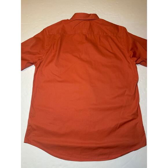 Charles Tyrwhitt Button Down Shirt Men's Size Large Orange Classic Fit - Picture 6 of 6